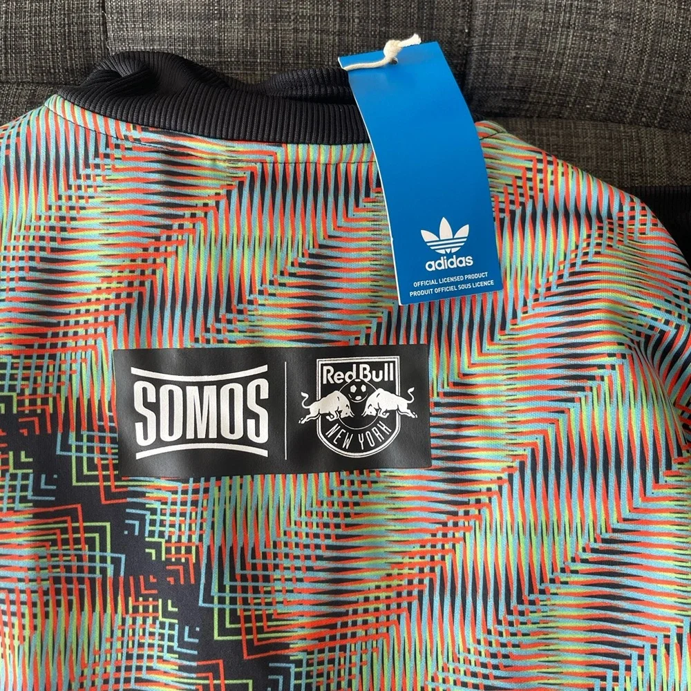 Adidas x NY Red Bulls Limited Edition Black and Multicolor Jacket & Joggers - Picture 3 of 7